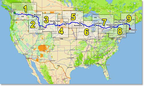 Lt. Scott White's Route