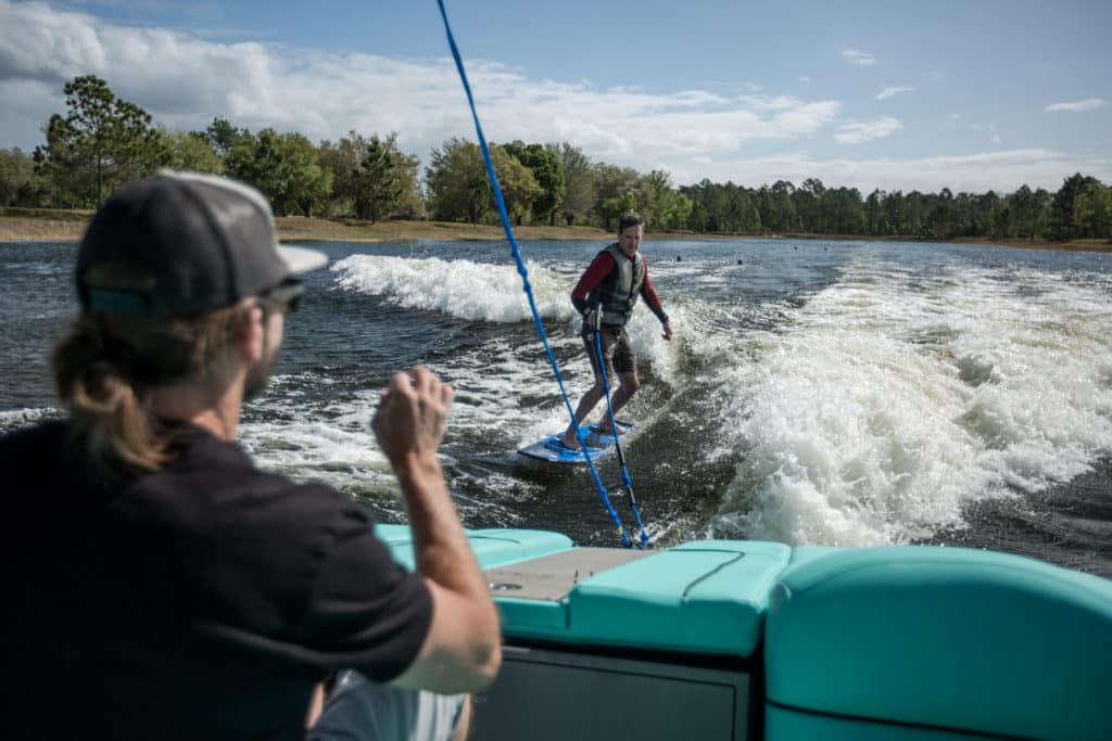 Learning How to Wakesurf at the Boarding School