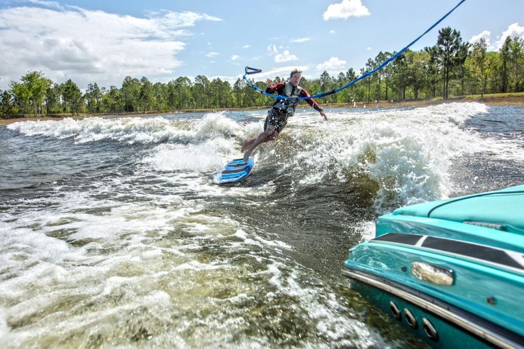 Learning How to Wakesurf at the Boarding School