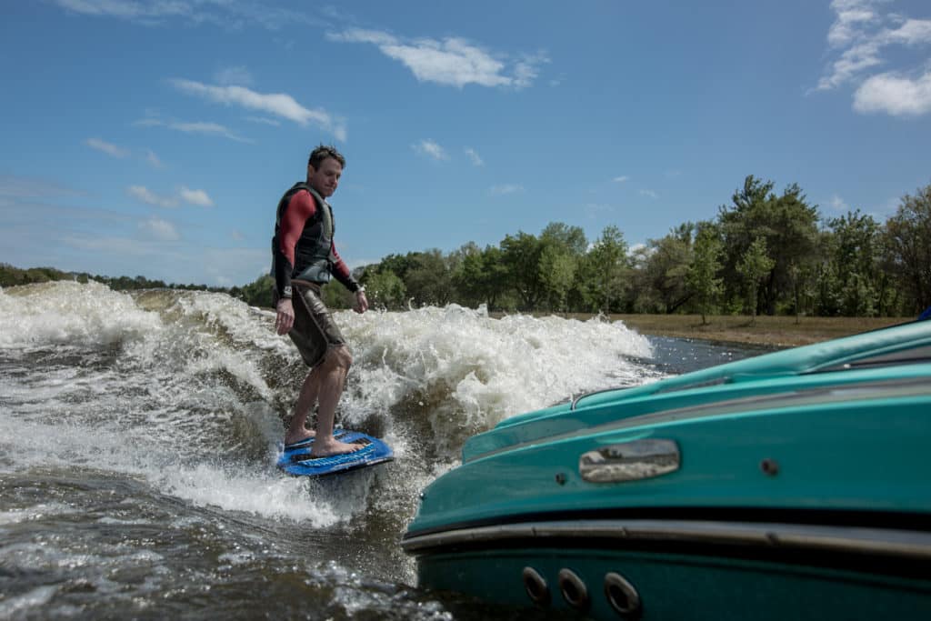 Learning How to Wakesurf at the Boarding School