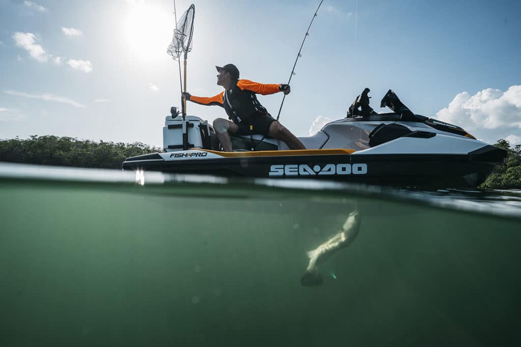 Fishing from the Sea-Doo FISH PRO