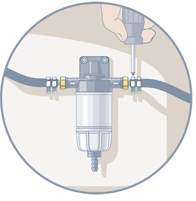 Installing a Fuel/Water Separator