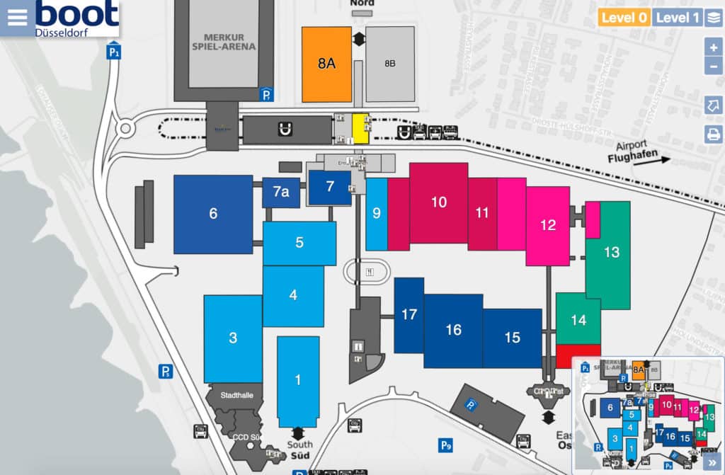 Boot Dusseldorf map