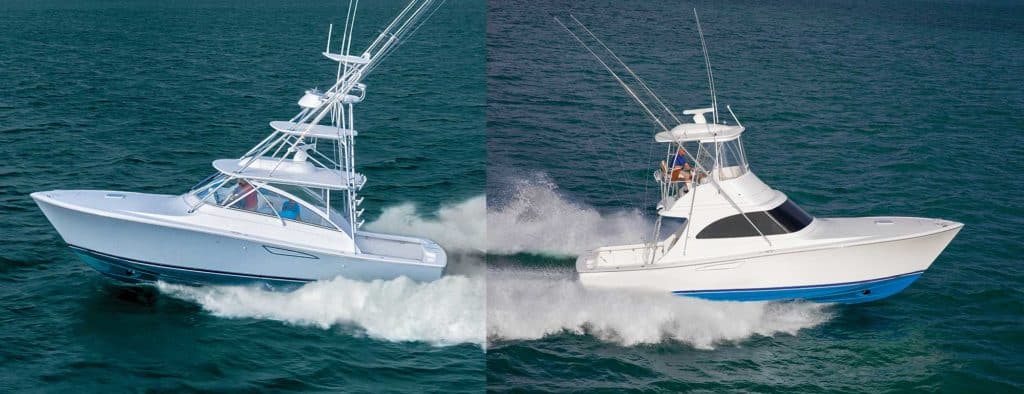 Viking 38 Open Billfish vs Viking 38 Open running shots