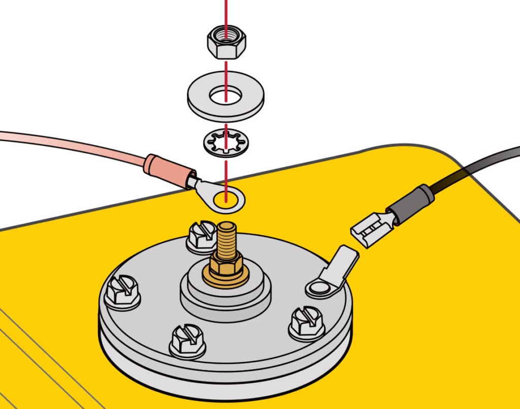 Removing the fuel sender unit