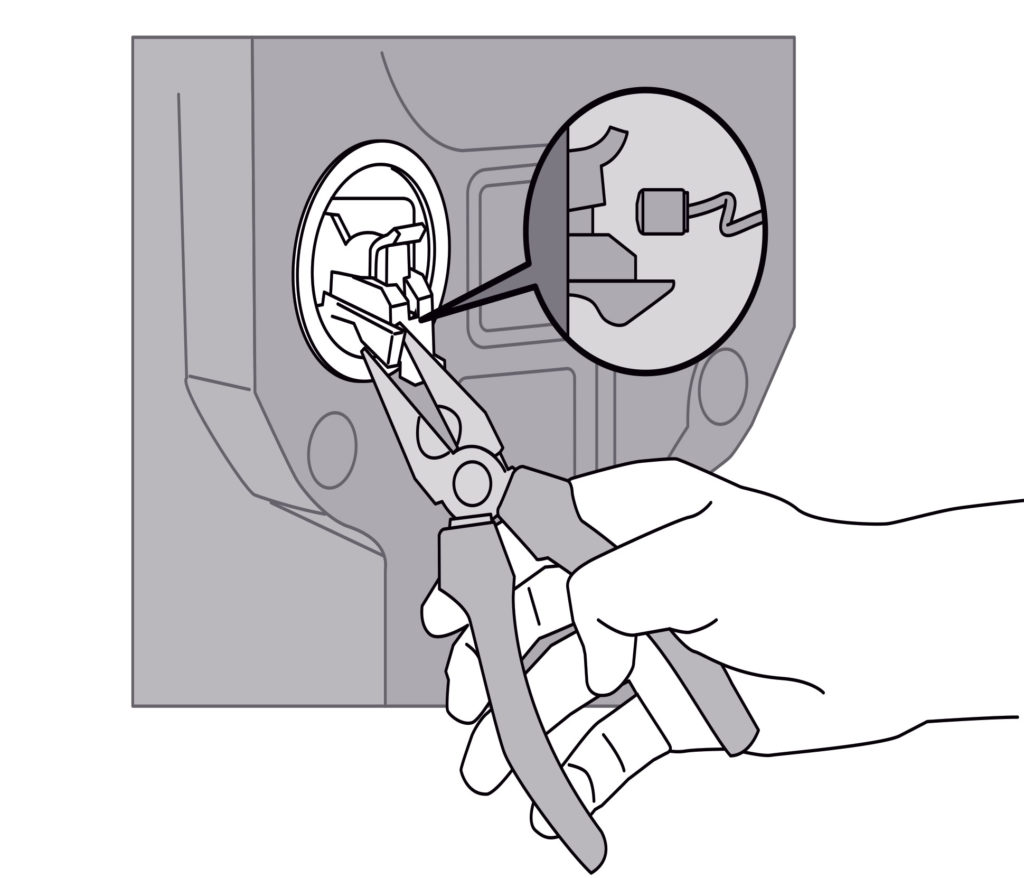 Disconnecting the shift cable