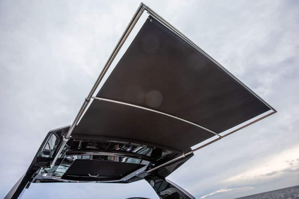 Courtesy Cruisers Yachts sunshade