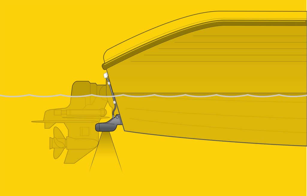 Installing a transom-mount transducer