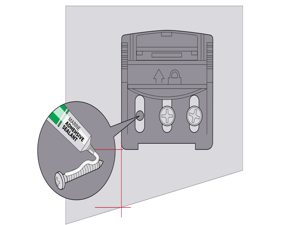 Mounting the transducer bracket