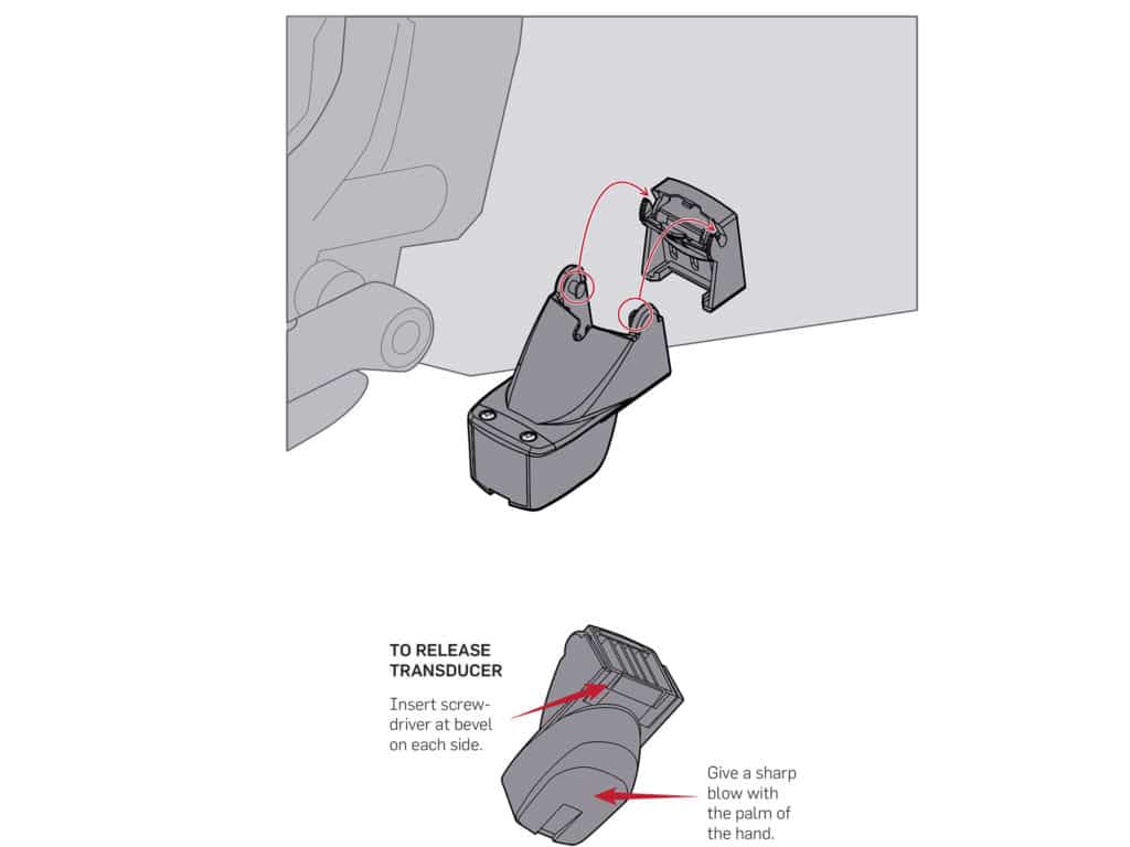 Attaching the transducer