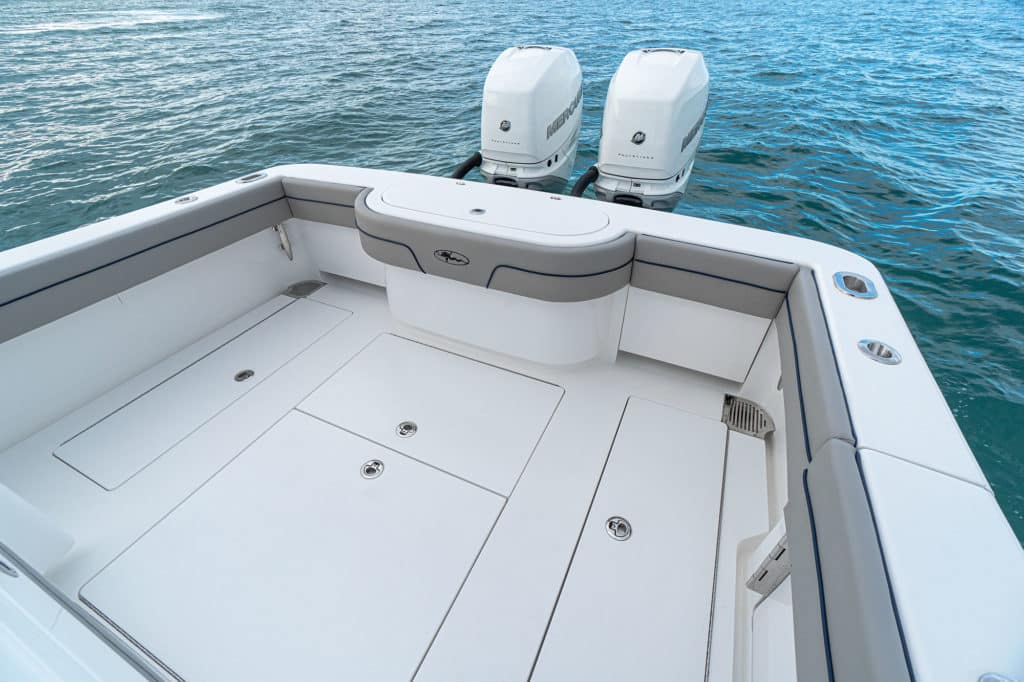 Valhalla Boatworks V-33 cockpit