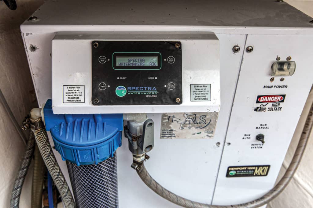 Watermaker on a liveaboard