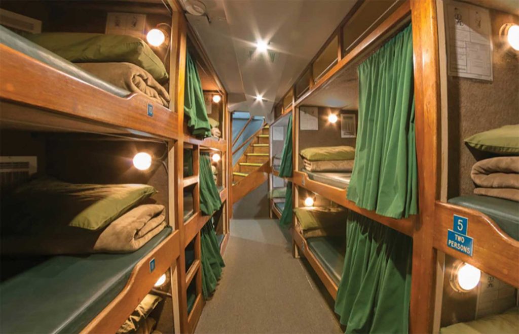 Bunkroom on a diveboat