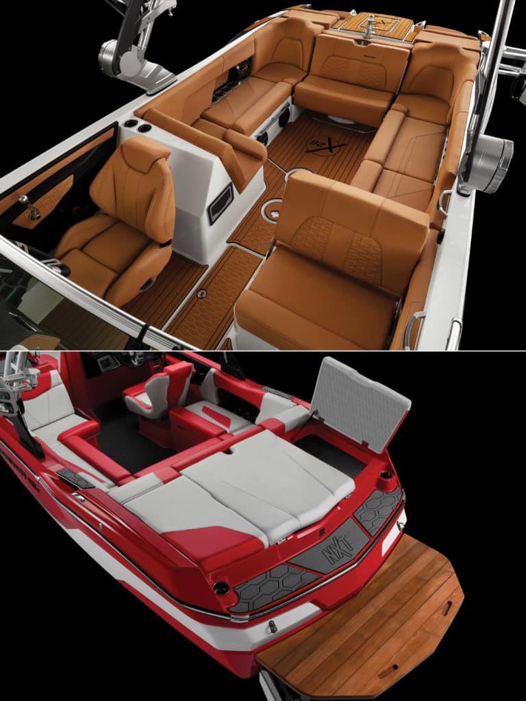Interior comparison on tow boats