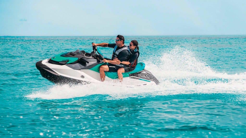 Sea-Doo GTI riding on the waves