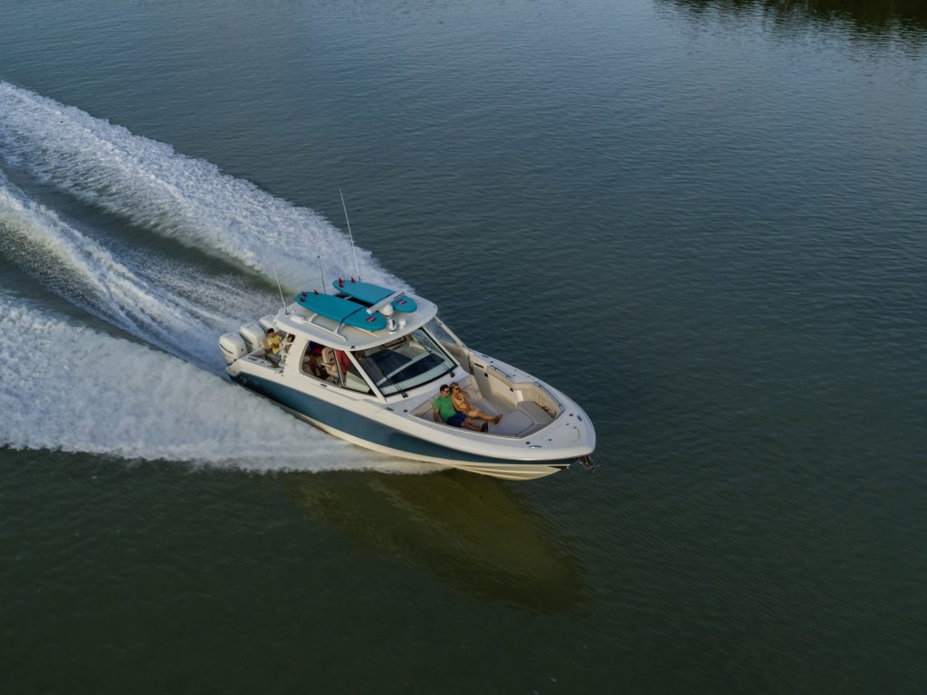 Boston Whaler 380 Realm overhead