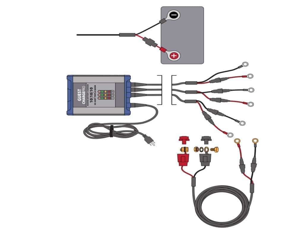 Routing and attaching the DC leads