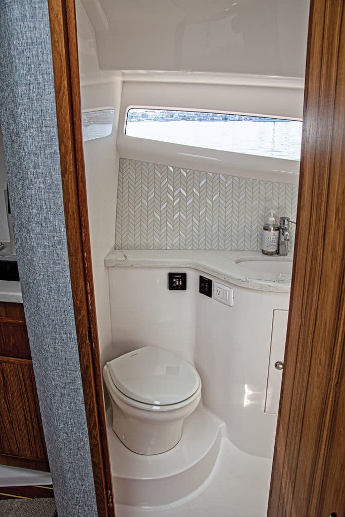 Mag Bay Yachts 42 Hardtop enclosed head