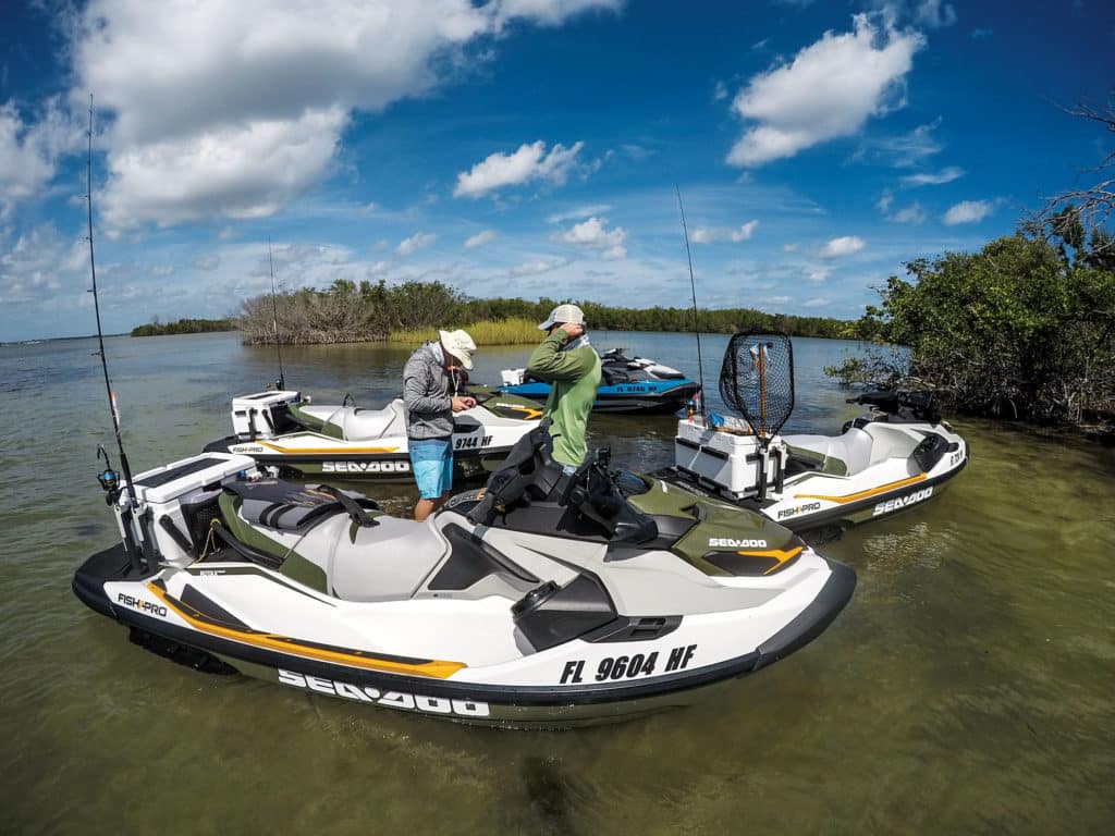 Sea-Doo in skinny water