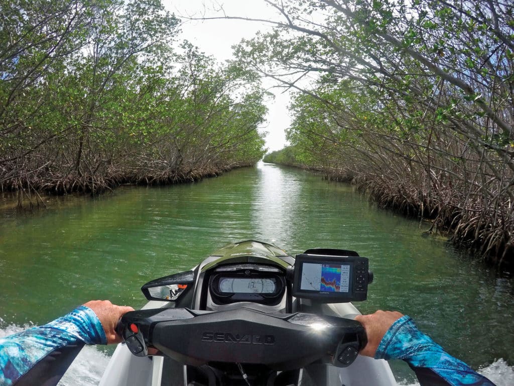 Fish Pro cruising a canal