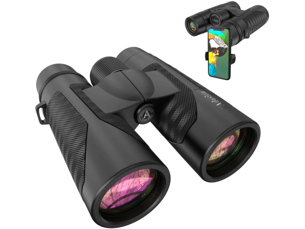 Binoculars with smartphone adapter