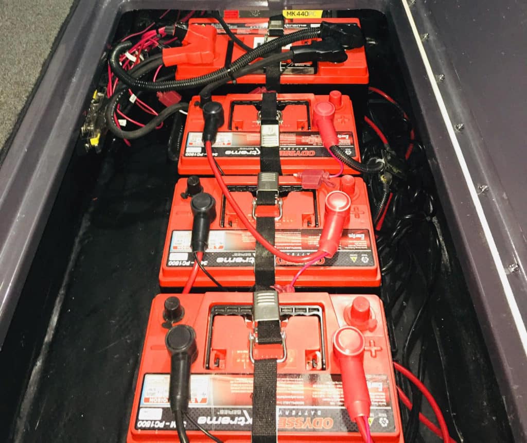 Odyssey batteries on a boat