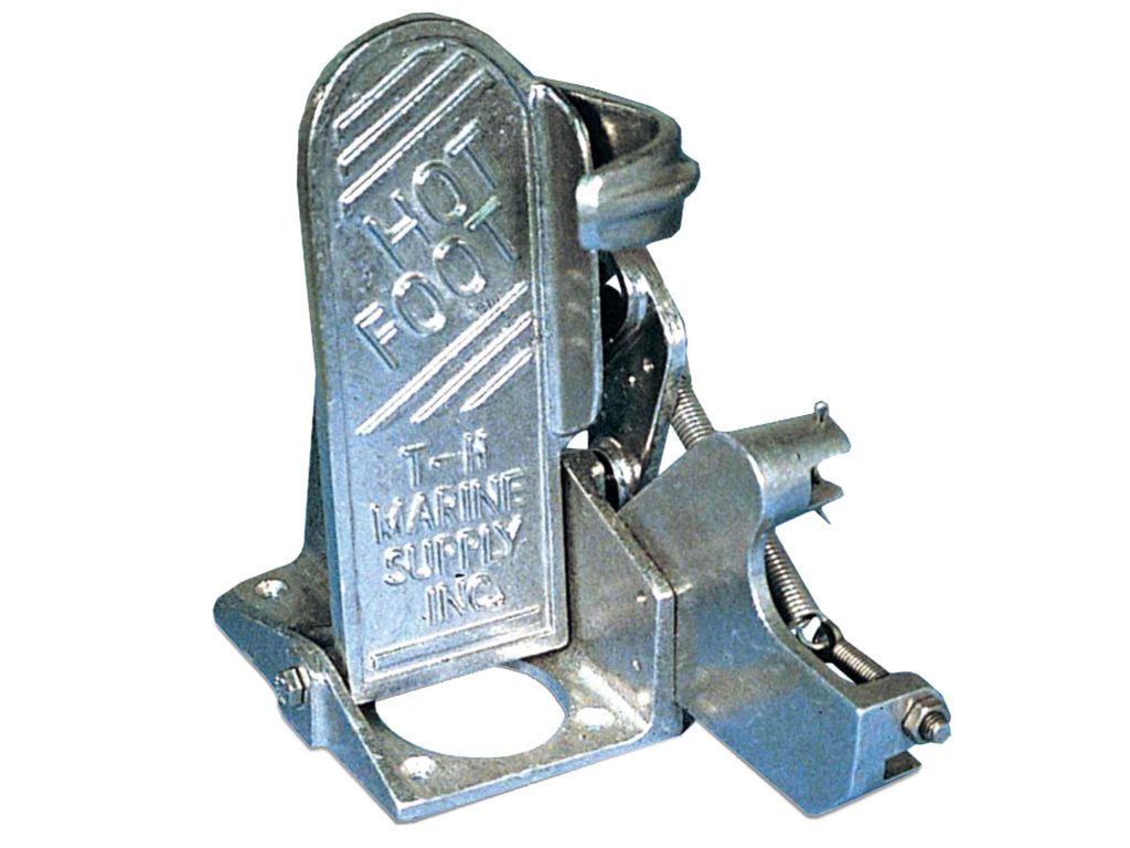 Boat throttle pedal