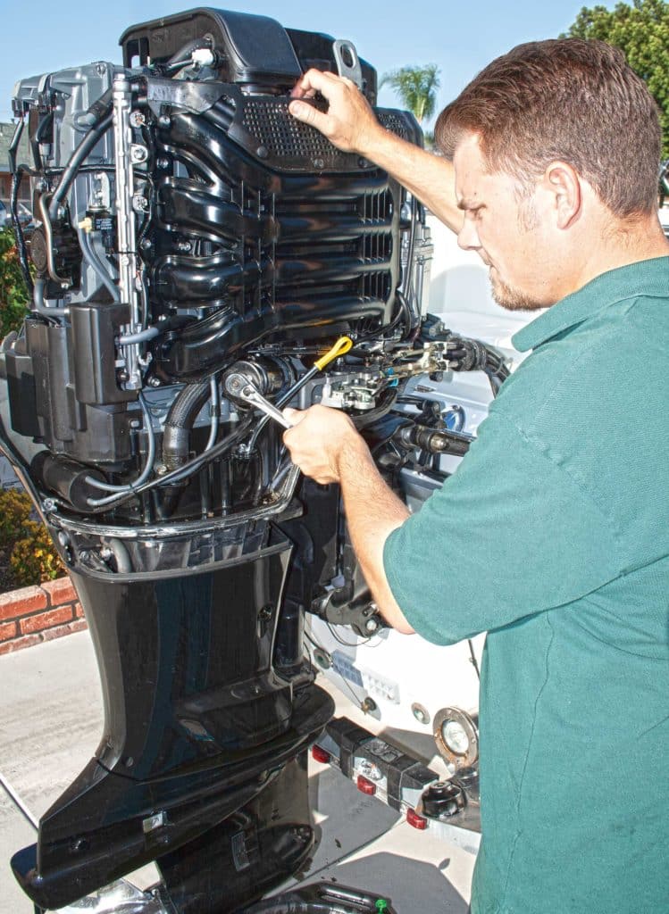 Maintaining an outboard motor