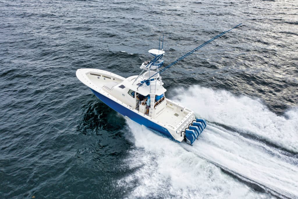 SeaVee 450Z from overhead