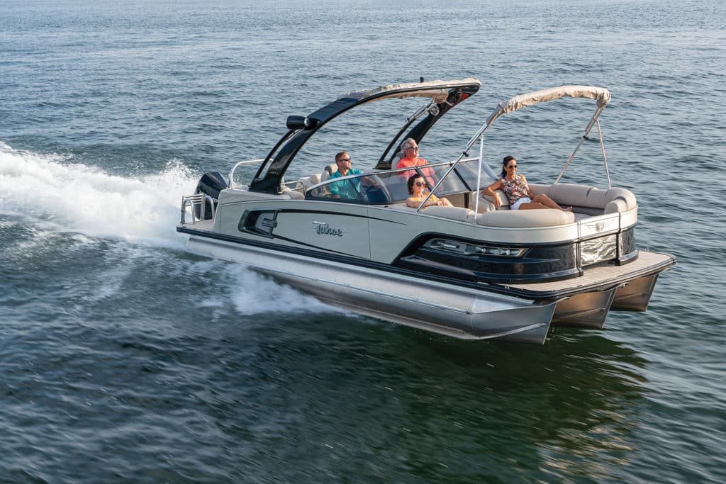 Tahoe Pontoons 2585 Grand Tahoe QL running shot