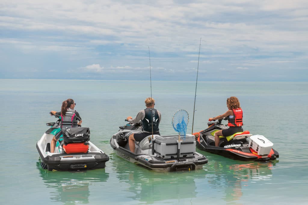Sea-Doo being used for multiple activities