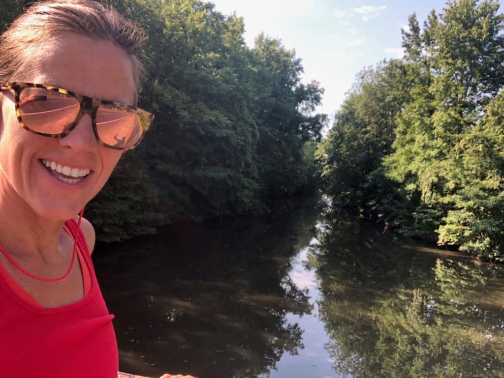 Shallon Chapman wearing Glade Prospect Sunglasses while out running