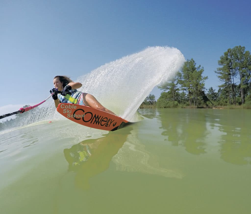 waterskiing