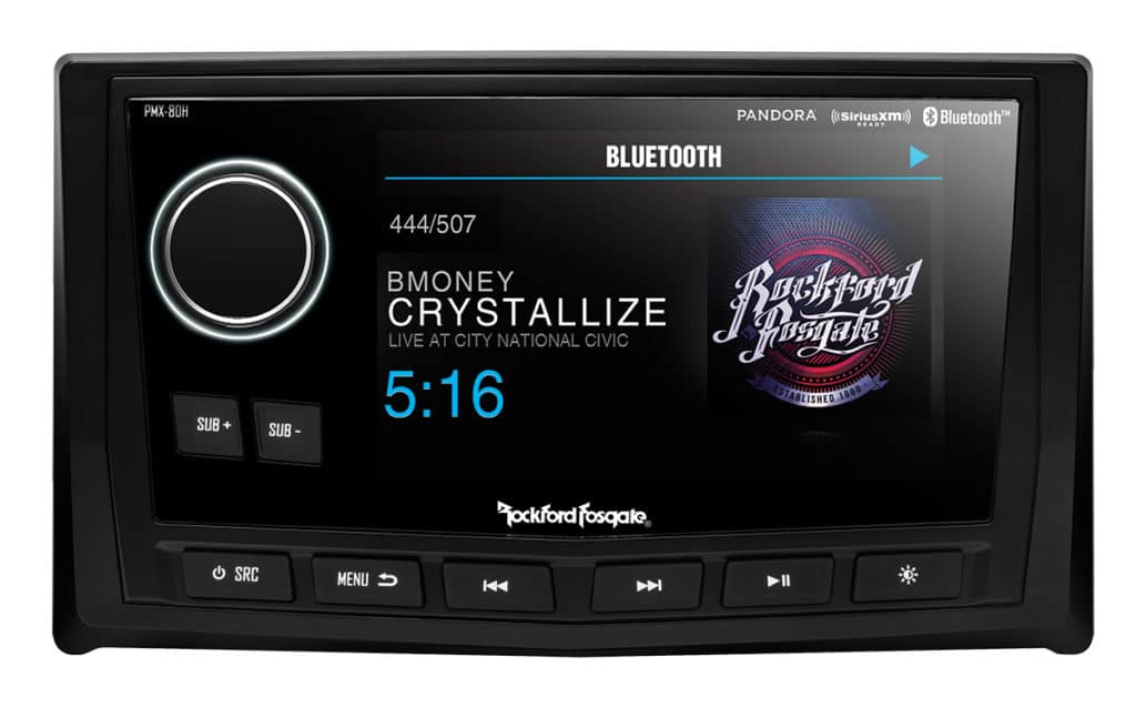 Rockford Fosgate PMX-8DH Display and PMX 8BB Receiver