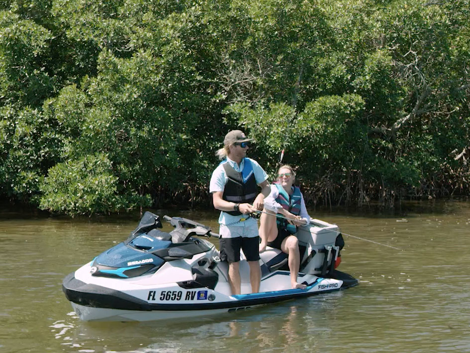 People on a Sea-Doo jetski