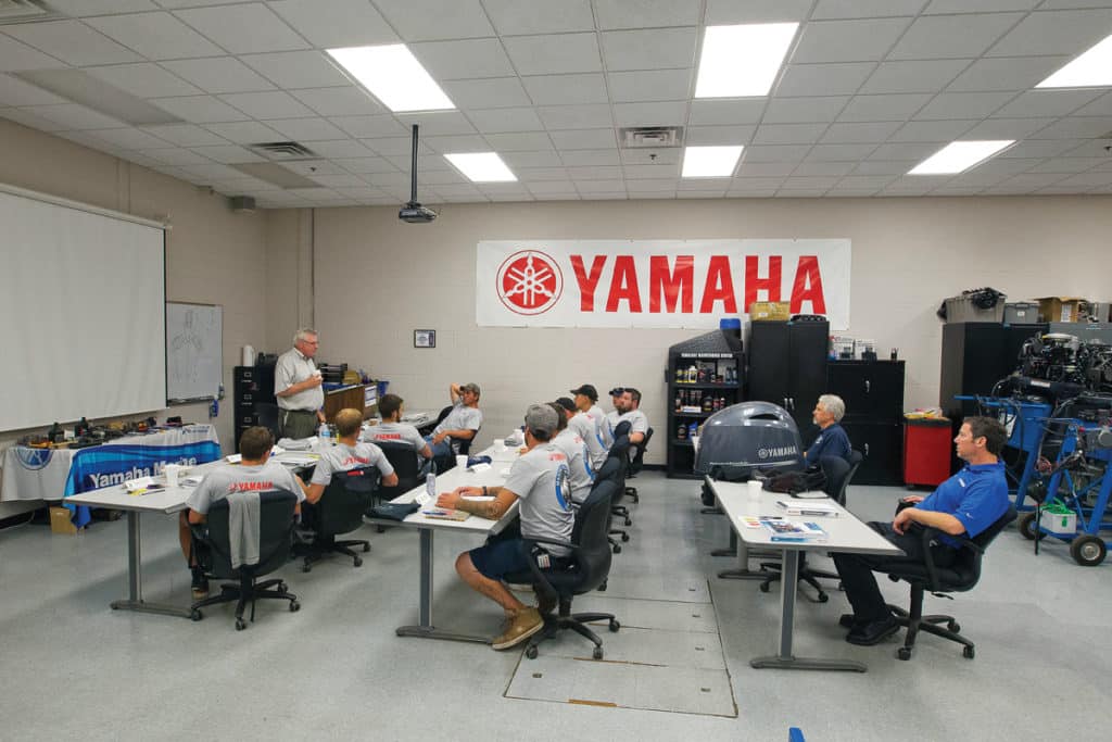 Learning to Maintain Outboards at Yamaha Marine Service School