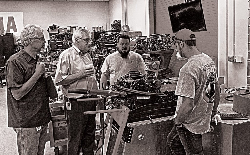 Learning to Maintain Outboards at Yamaha Marine Service School