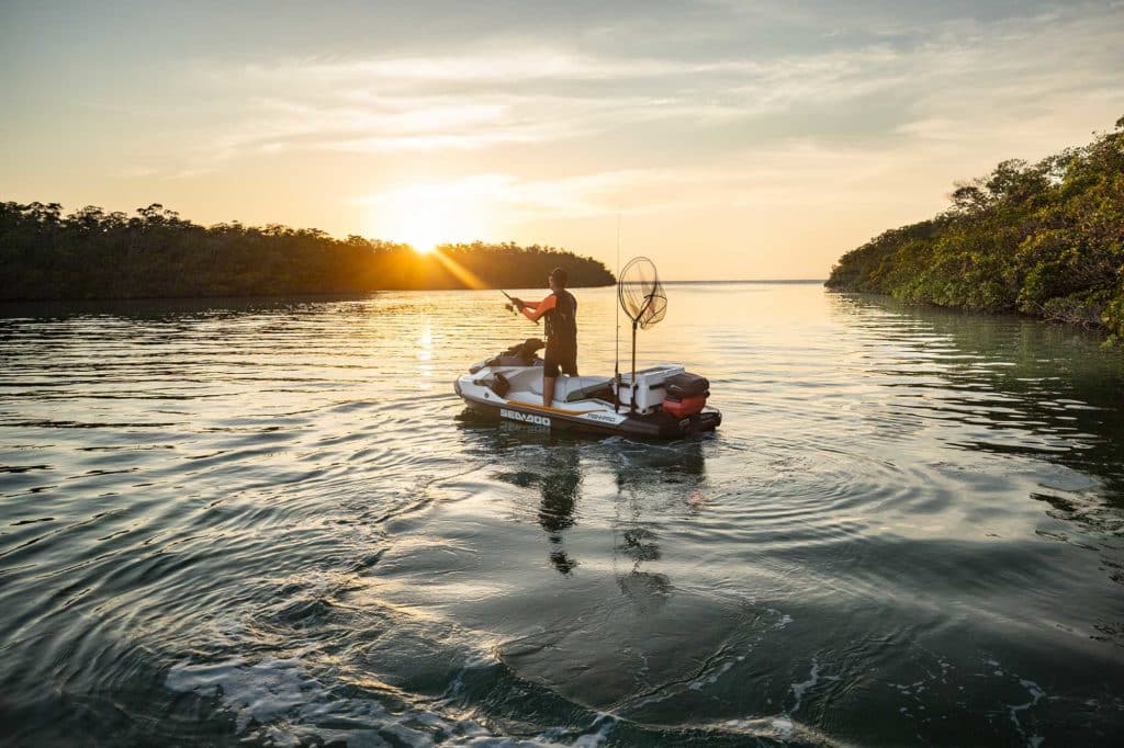 Sea-Doo FISH PRO at sunset