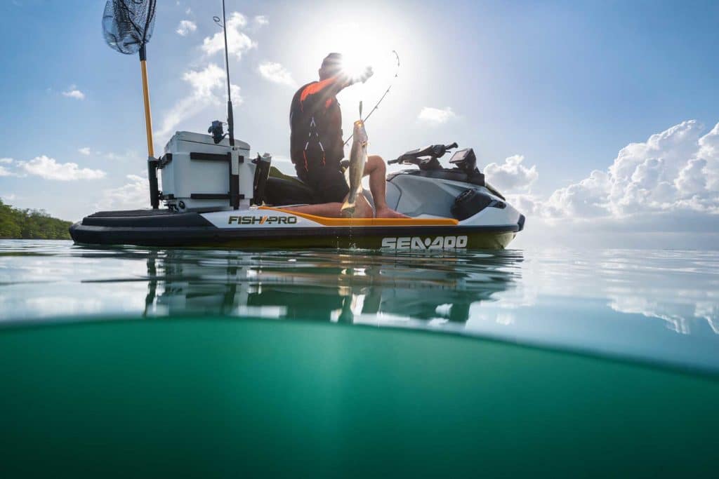 Sea-Doo FISH PRO on the lake