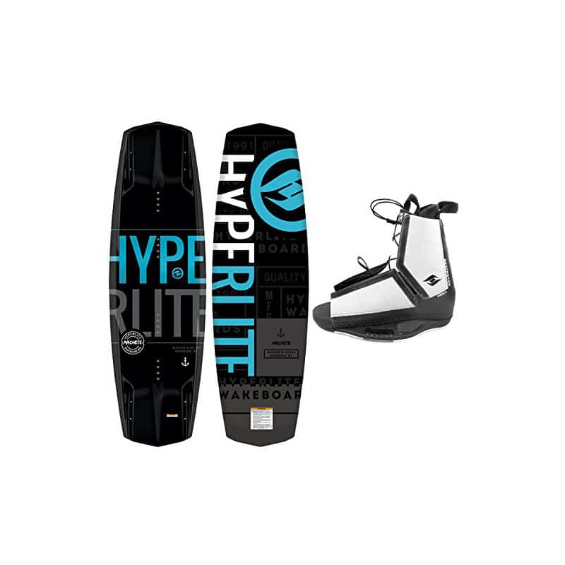 Hyperlite New 2019 Wakeboard Machete with Destroyer Wakeboard Bindings