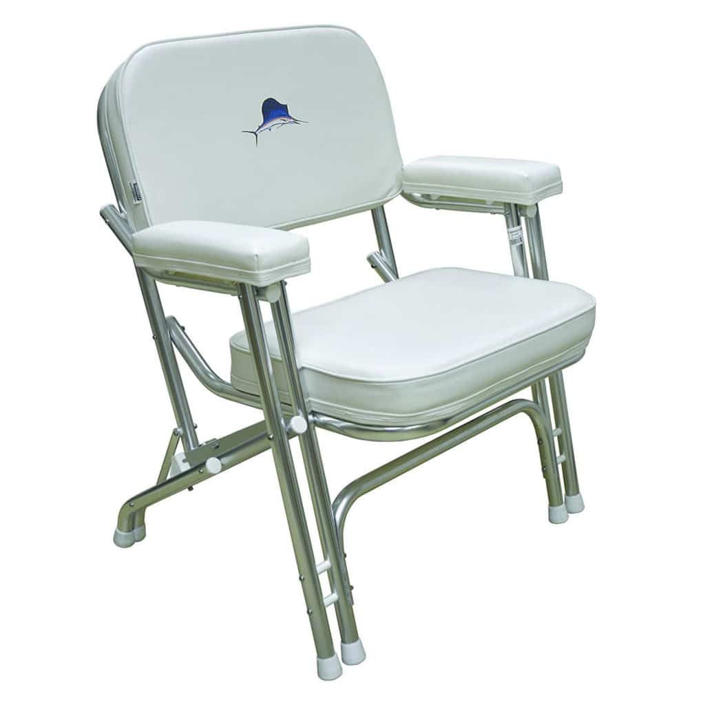 Wise 8WD119-710 Marlin Logo Folding Deck Chair