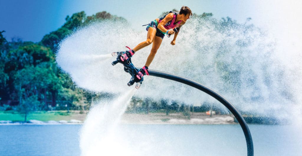 Flyboard taking off