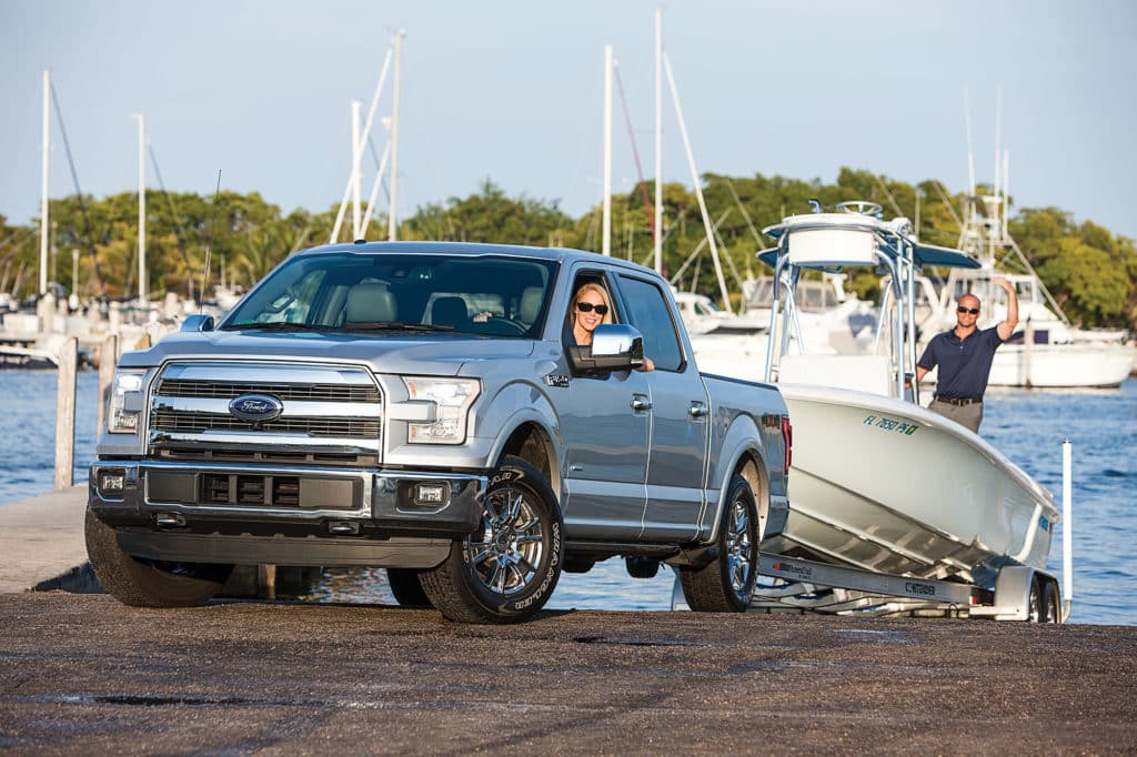 Using Mirrors to Back Up a Boat Trailer