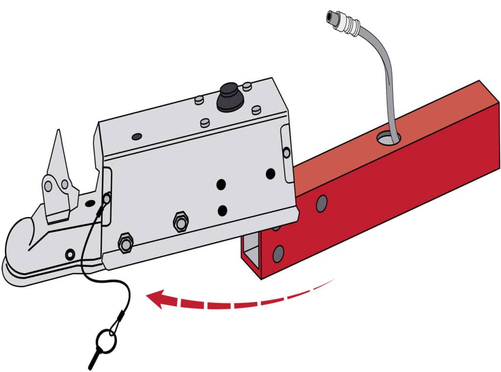 Pulling off the old coupler