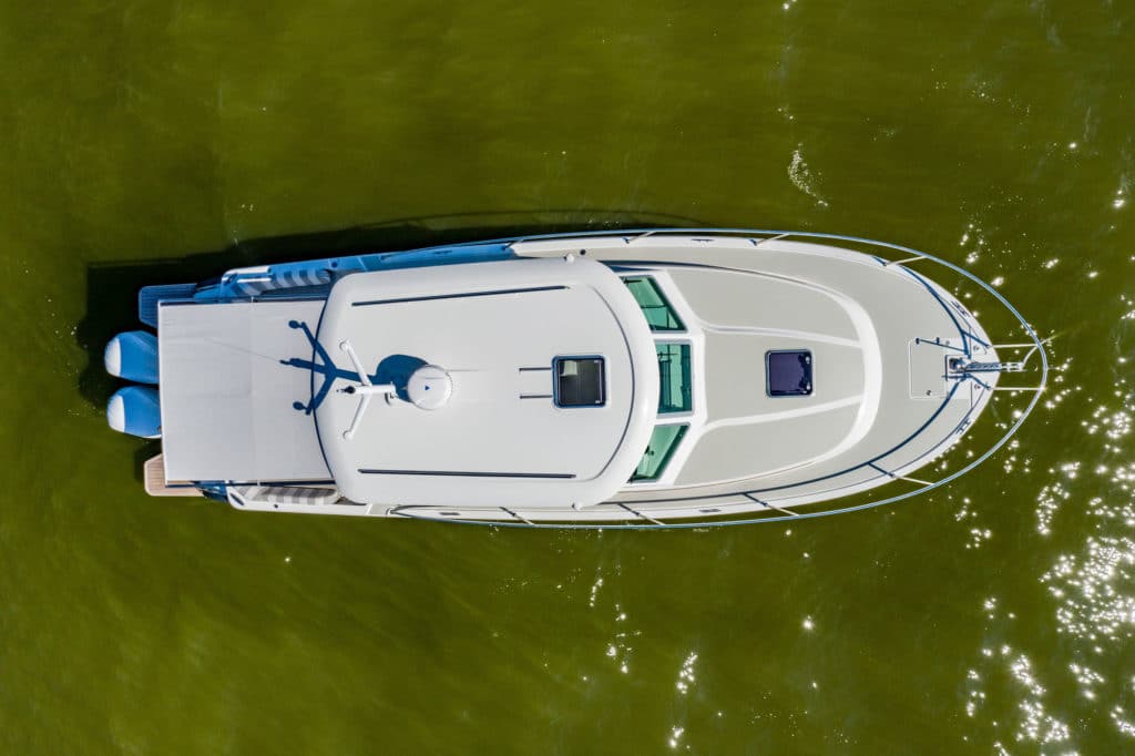 Back Cove Yachts 340 overhead