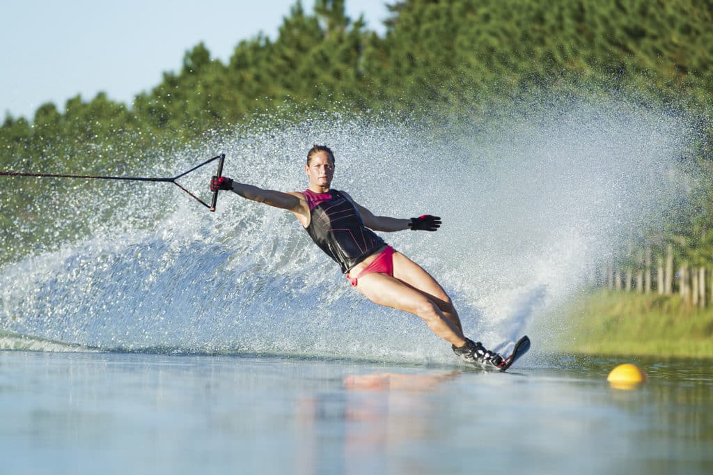 waterskiing