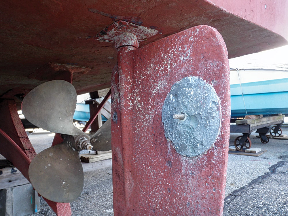 Rudder Zinc Anode