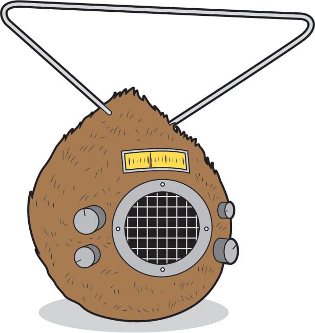 Coconut-Powered VHF Radio