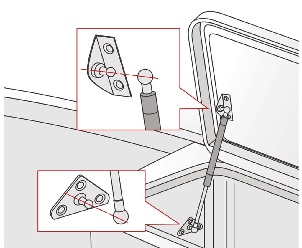 How to Install Gas Struts Hatch Supports