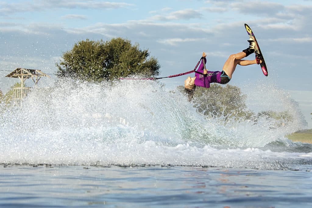 waterskiing